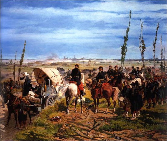 Il campo italiano alla battaglia di Magenta - Giovanni Fattori