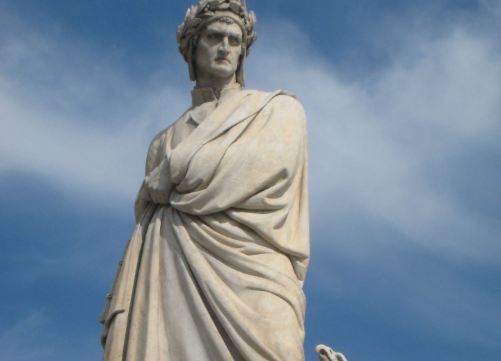Monumento a Dante Alighieri in Santa Croce a Firenze