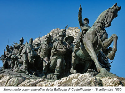 il monumento in ricordo della battaglia di Castelfidardo